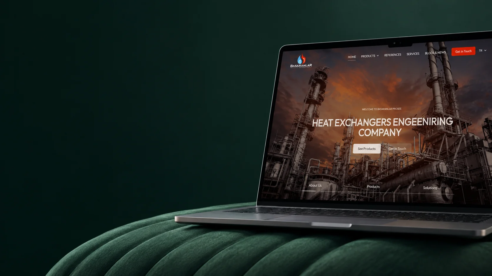Başaranlar Proses web projesinin cihaz üzerinde sunumu